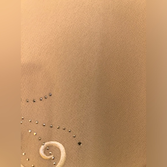 Sally USA, asymmetrical evening dress with embellishments. Sz 6 - Picture 8 of 9